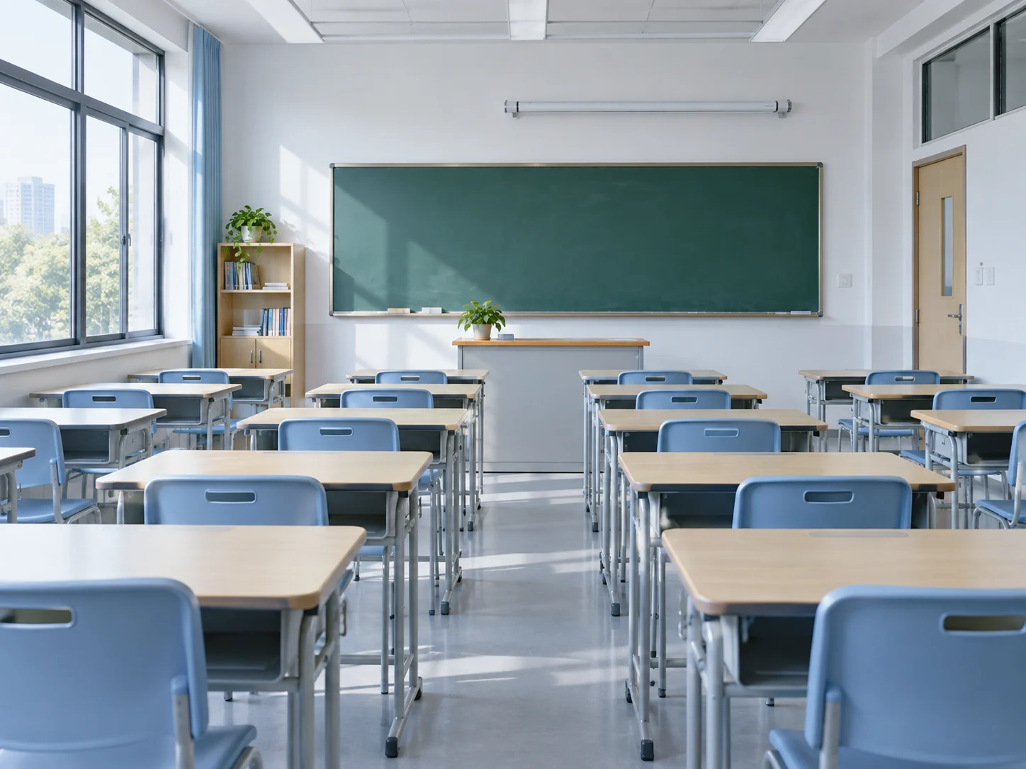 学校场所应用场景示意（AI 生成，非客户现场）
